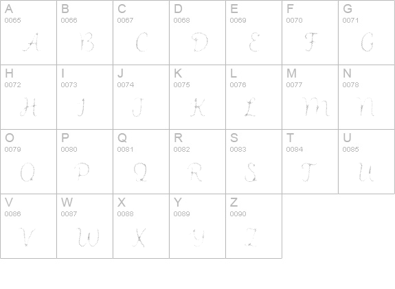Intro Script R H1 uppercase A-Z preview