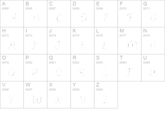 Intro Script R H2 uppercase A-Z preview