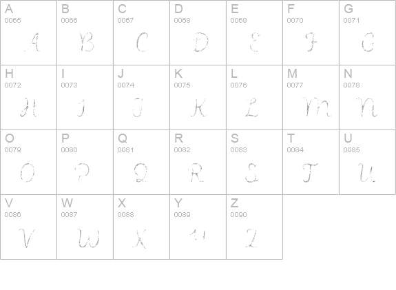 Intro Script R L uppercase A-Z preview