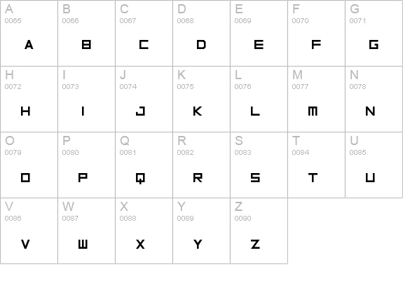 Inversionz Unboxed uppercase A-Z preview