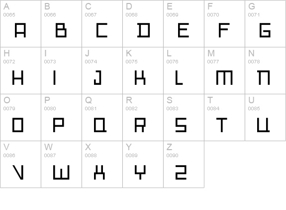 io uppercase A-Z preview