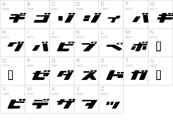 Ionic bond uppercase A-Z preview