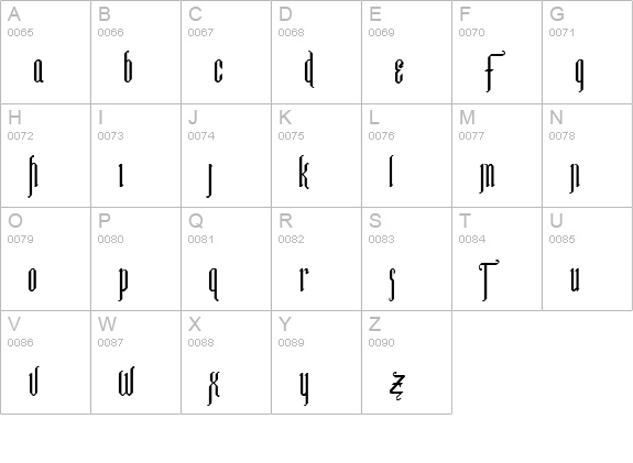 Ipswich Bold uppercase A-Z preview