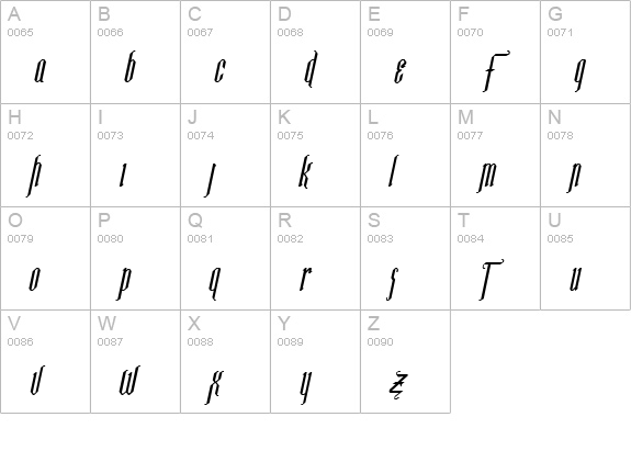 Ipswich Bold Italic uppercase A-Z preview