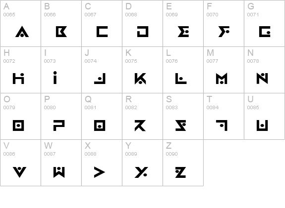 Iron Cobra Bold uppercase A-Z preview