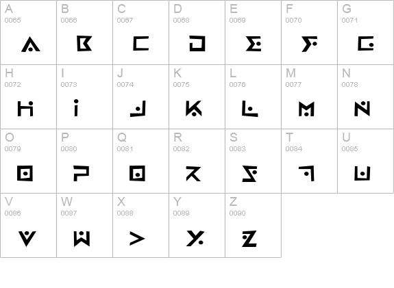 Iron Cobra Rough uppercase A-Z preview