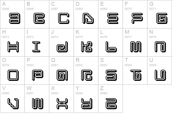 Iron Lounge Smart uppercase A-Z preview