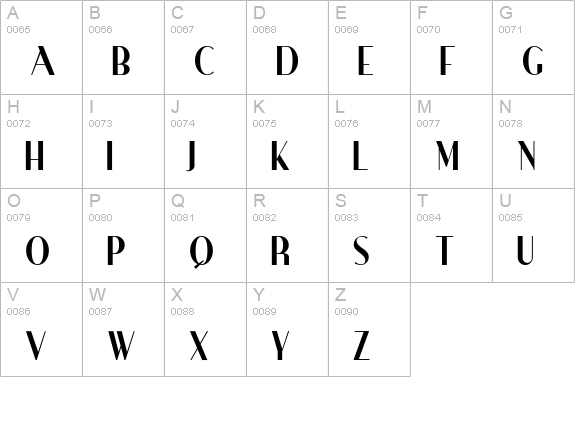 Ironick-Normal uppercase A-Z preview