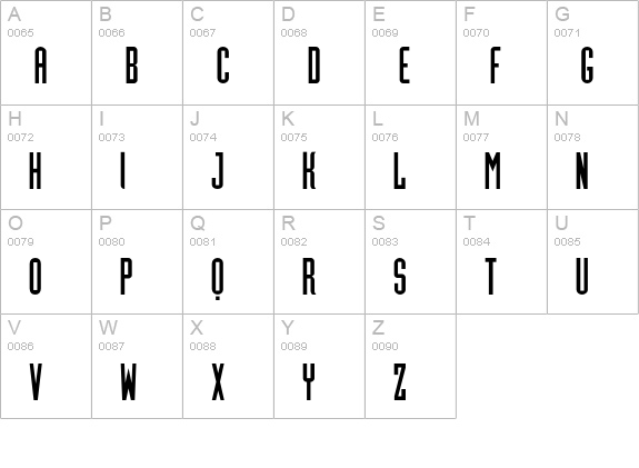 IronMan uppercase A-Z preview
