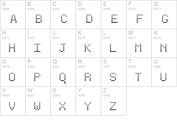IrritationTwo uppercase A-Z preview