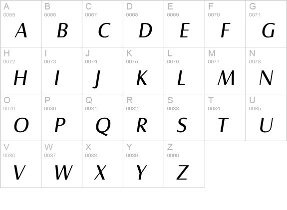 Isalzburg Regular uppercase A-Z preview