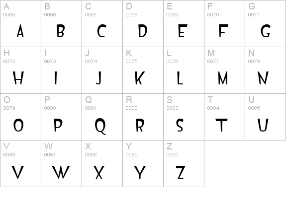 Isildur High uppercase A-Z preview
