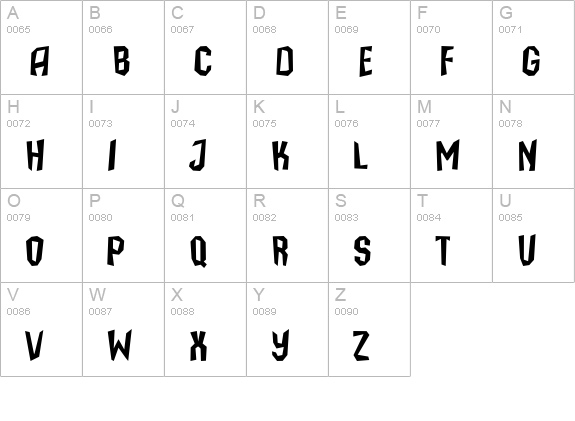 IsleOfTheDead uppercase A-Z preview