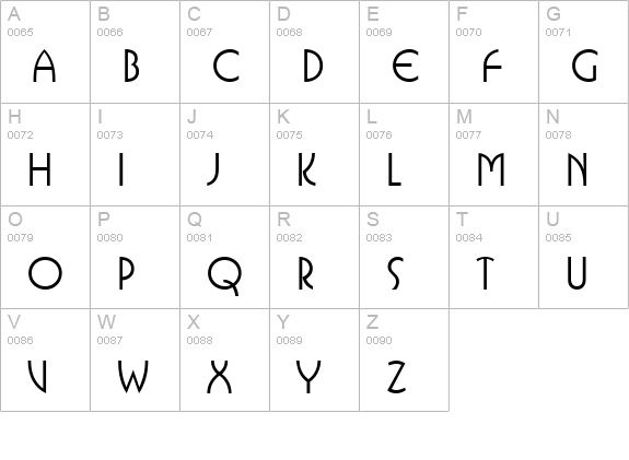 Isolat SSi uppercase A-Z preview