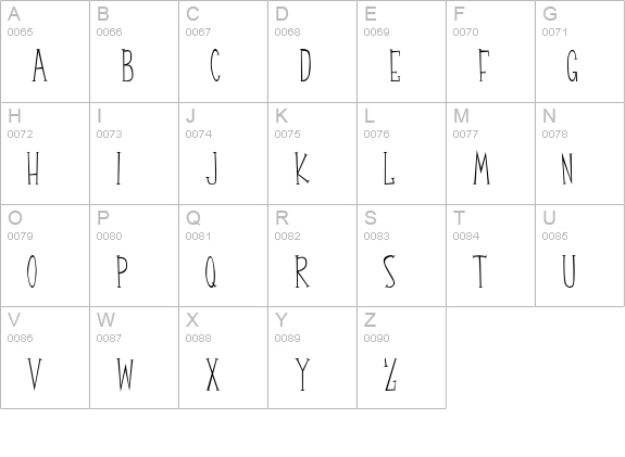 it's martini time! uppercase A-Z preview