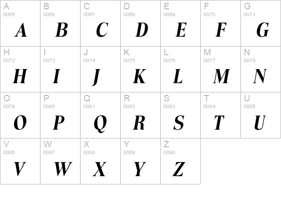 Itoledo DemiBold uppercase A-Z preview