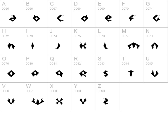 itsalive uppercase A-Z preview