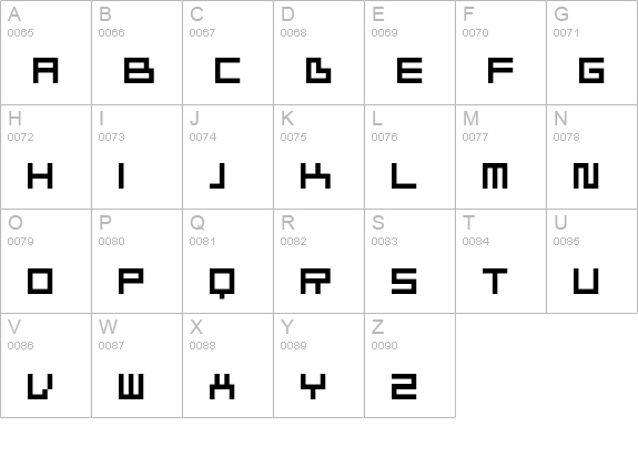 Ivorg uppercase A-Z preview