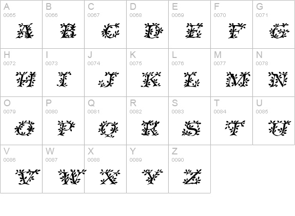 IvyDisplayCaps Italic uppercase A-Z preview