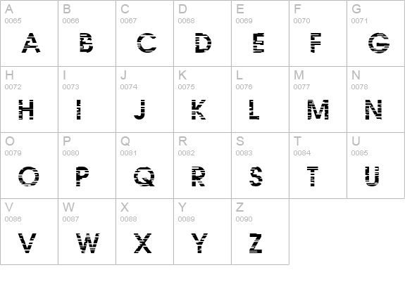 IxatNW uppercase A-Z preview