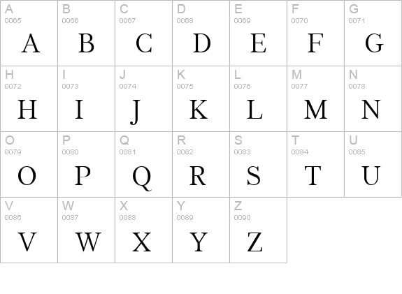 JabcedHy uppercase A-Z preview