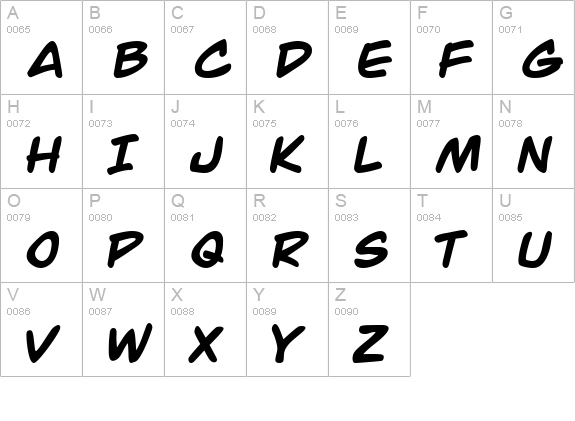 Jack Armstrong Bold uppercase A-Z preview