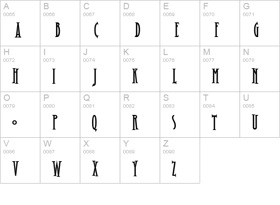 Jack Bisio uppercase A-Z preview