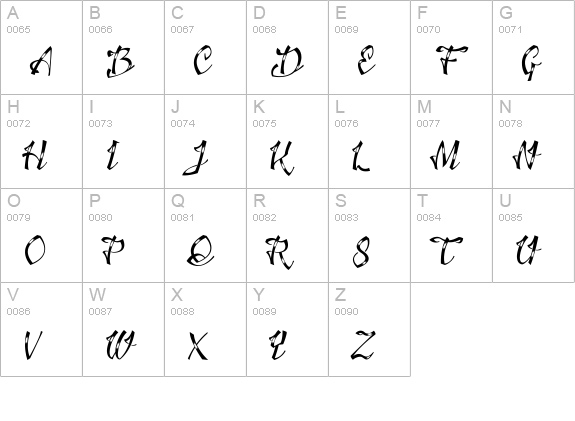 Jacked Eleven Highlight uppercase A-Z preview
