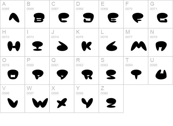 Jackson uppercase A-Z preview