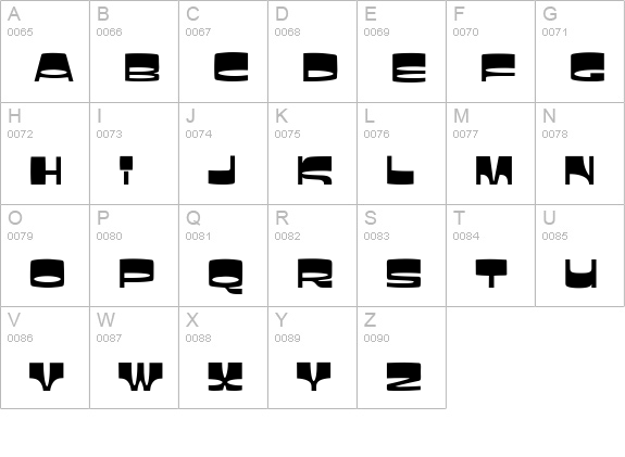 Jackson MN uppercase A-Z preview