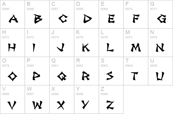 Jade Monkey BTN Black uppercase A-Z preview