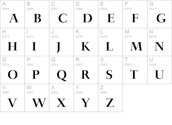 Jaeger-Antiqua Regular uppercase A-Z preview
