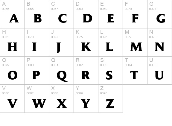 Jaeger Daily News Extra Bold uppercase A-Z preview