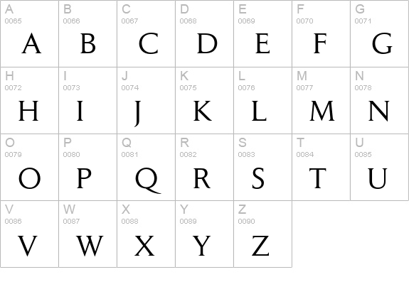 Jaeger Daily News Regular uppercase A-Z preview