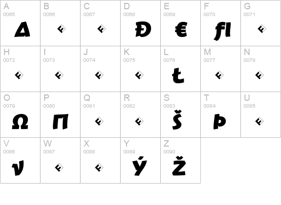 JambonoTF-BlackExpert uppercase A-Z preview
