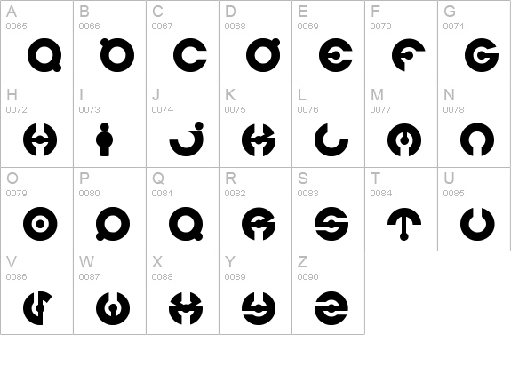 jamesglover uppercase A-Z preview