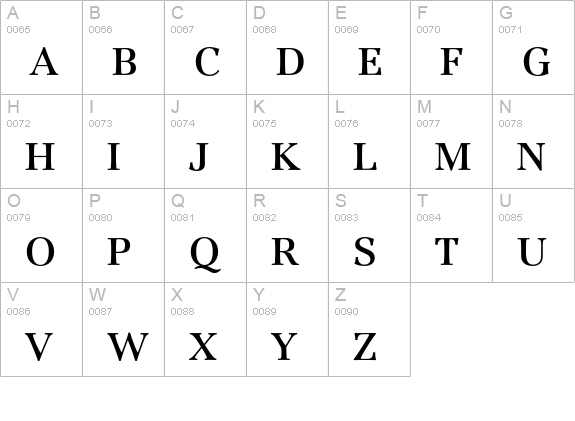 JamilleEF-Bold uppercase A-Z preview
