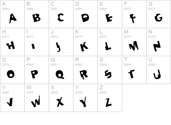 JanakiItalic uppercase A-Z preview
