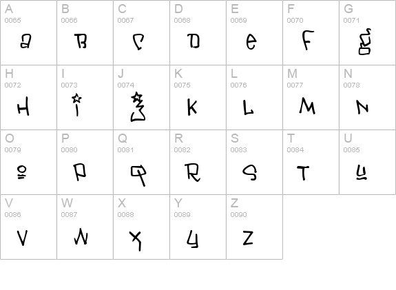 Janis uppercase A-Z preview