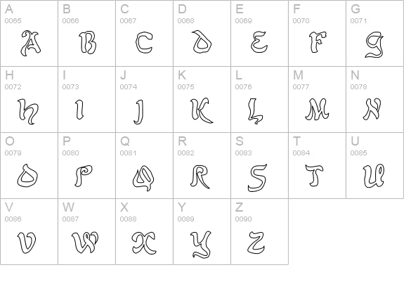 JD Belt uppercase A-Z preview