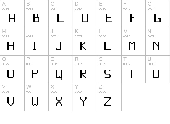 JD Gina Regular uppercase A-Z preview