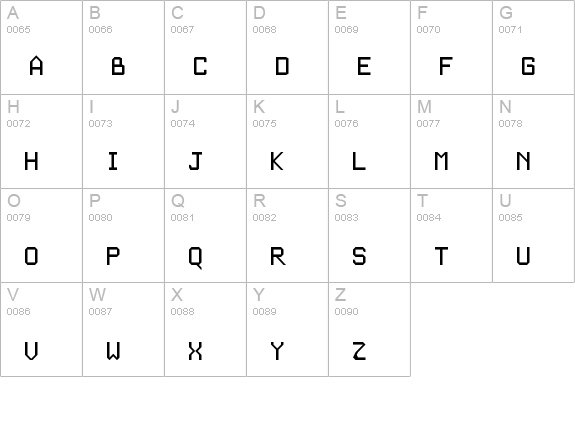 JD Nadia Regular uppercase A-Z preview