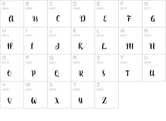 Jelantik uppercase A-Z preview