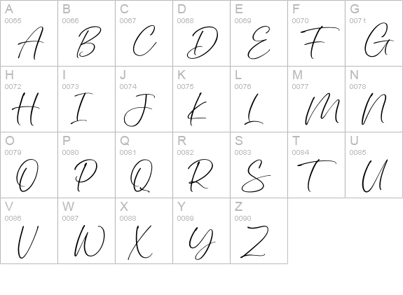 Jellovy Switch Font uppercase A-Z preview