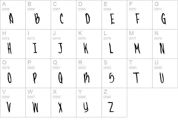 JennaBold uppercase A-Z preview