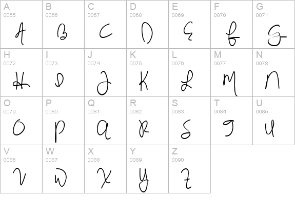Jennifer Lynne Bold uppercase A-Z preview