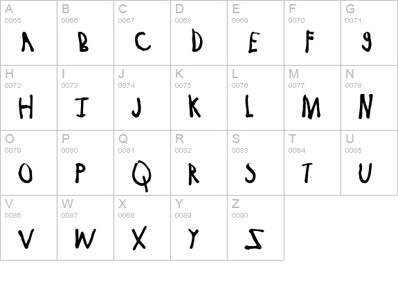 Jessica Bold uppercase A-Z preview