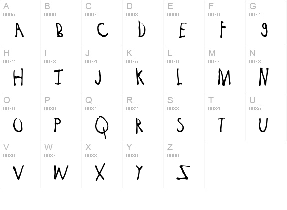 Jessica Normal uppercase A-Z preview
