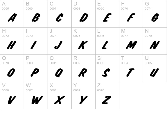 Jest Solid uppercase A-Z preview