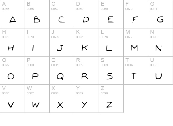 Jetta Condensed uppercase A-Z preview